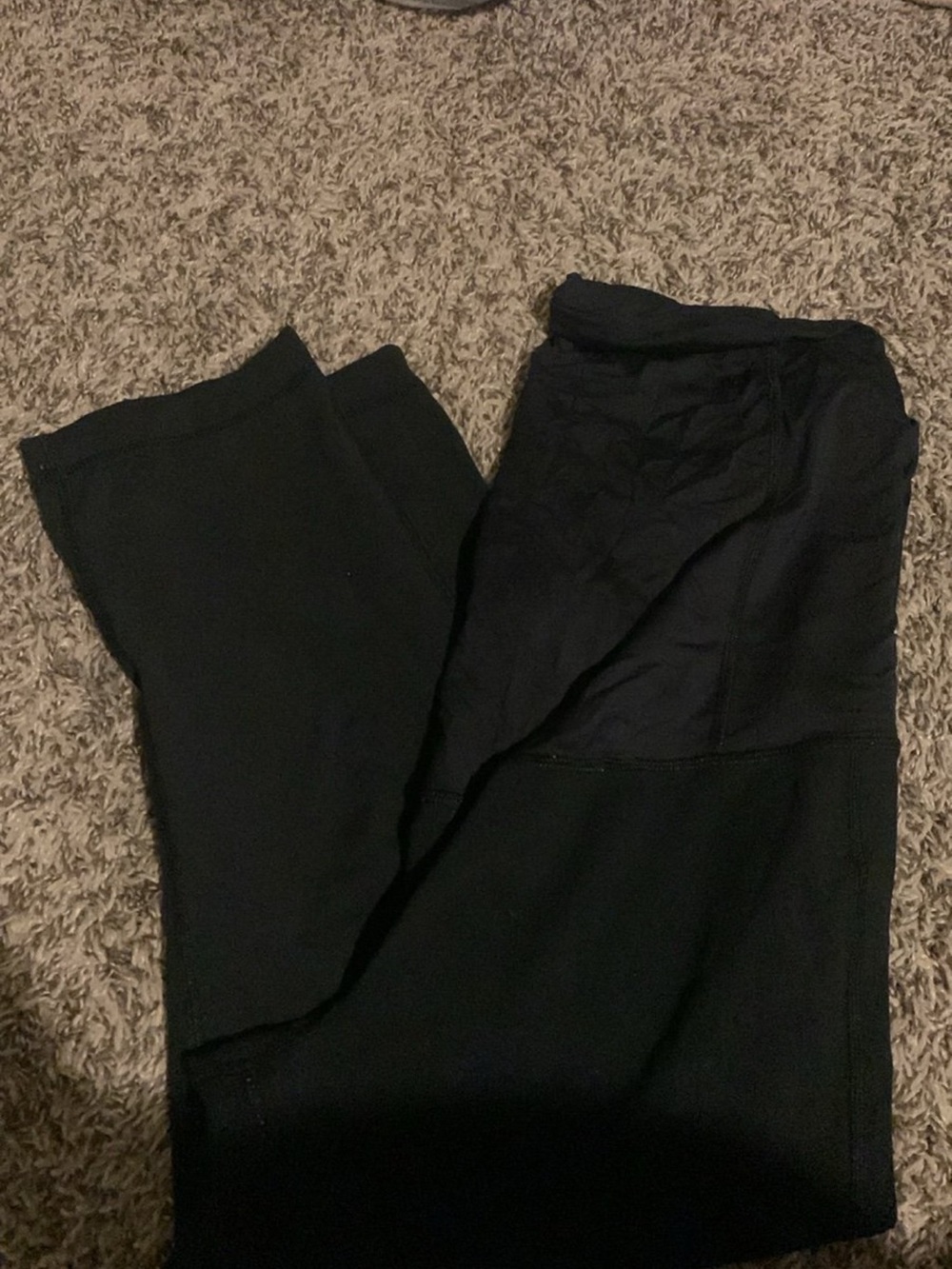 Black maternity leggings